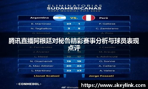 腾讯直播阿根廷对秘鲁精彩赛事分析与球员表现点评