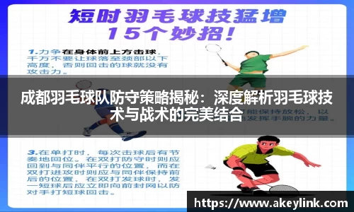 成都羽毛球队防守策略揭秘：深度解析羽毛球技术与战术的完美结合